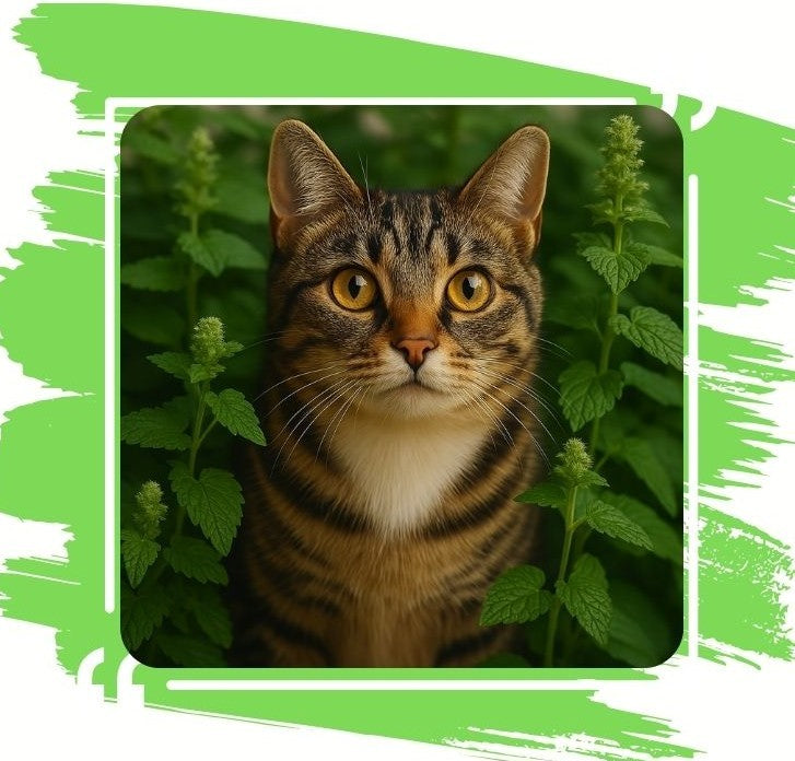 SNOOZYCAT® 2 Katzenminze-Kissen – nachfüllbar & waschbar – mit 4 Nachfüllpads – 100 % natürliche Katzenminze – OEKO-TEX® Baumwolle – Made in Germany