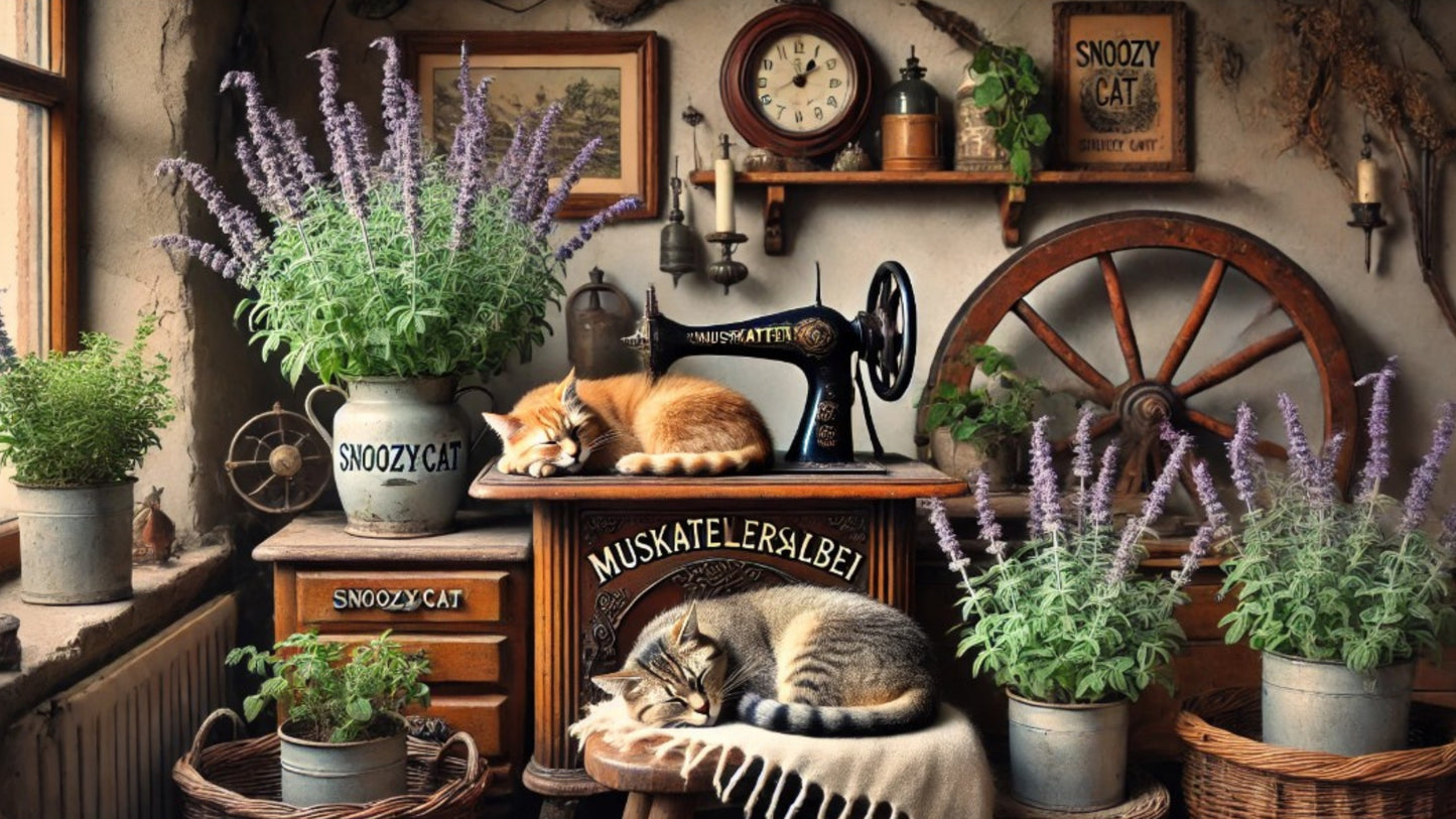 SNOOZYCAT® Nachfüllpads – Muskatellersalbei & Katzenminze – 100 % natürliche Kräuter – entspannend & spielanregend – 10 Stück