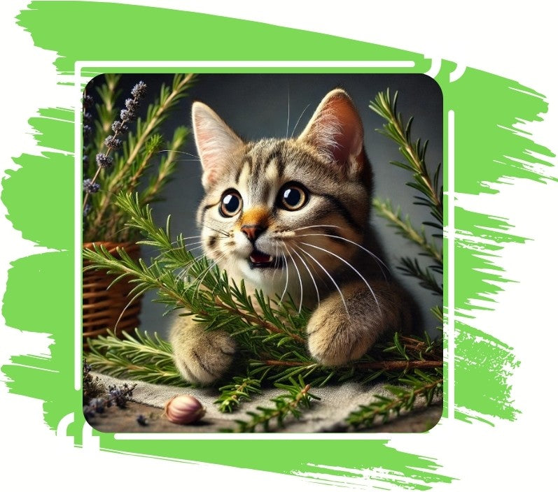 SNOOZYCAT® Nachfüllpads – Rosmarin & Katzenminze – 100 % natürliche Kräuter – aktivierend & fokussierend – 10 Stück