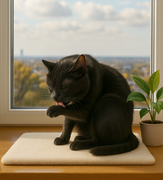 SNOOZYCAT® CozyDry Fensterliege Smooth – flauschig, waterproof  & nachfüllbar