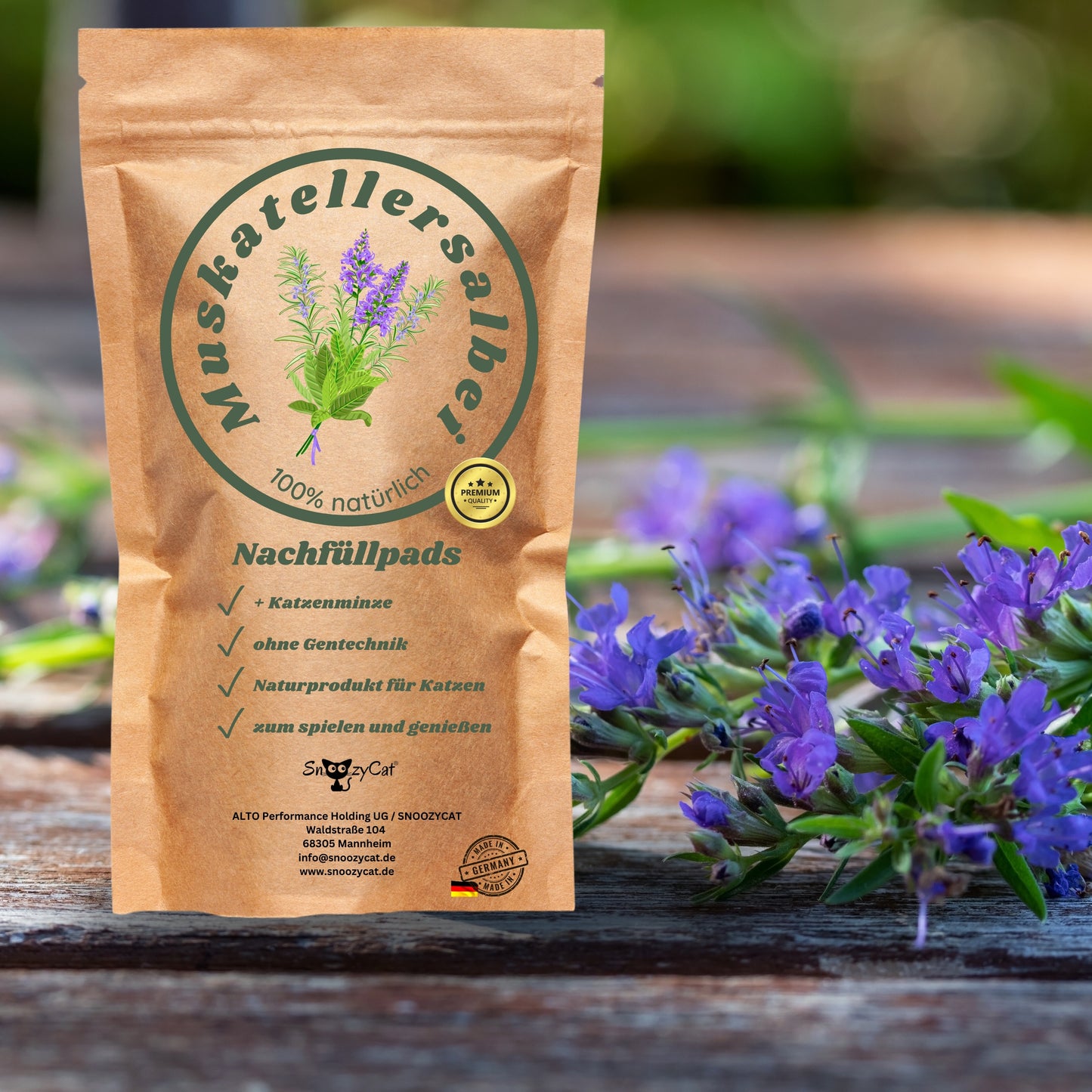 SNOOZYCAT® Nachfüllpad im Katzenspielzeug – stimuliert Spieltrieb & sorgt für Entspannung mit natürlichen Kräutern