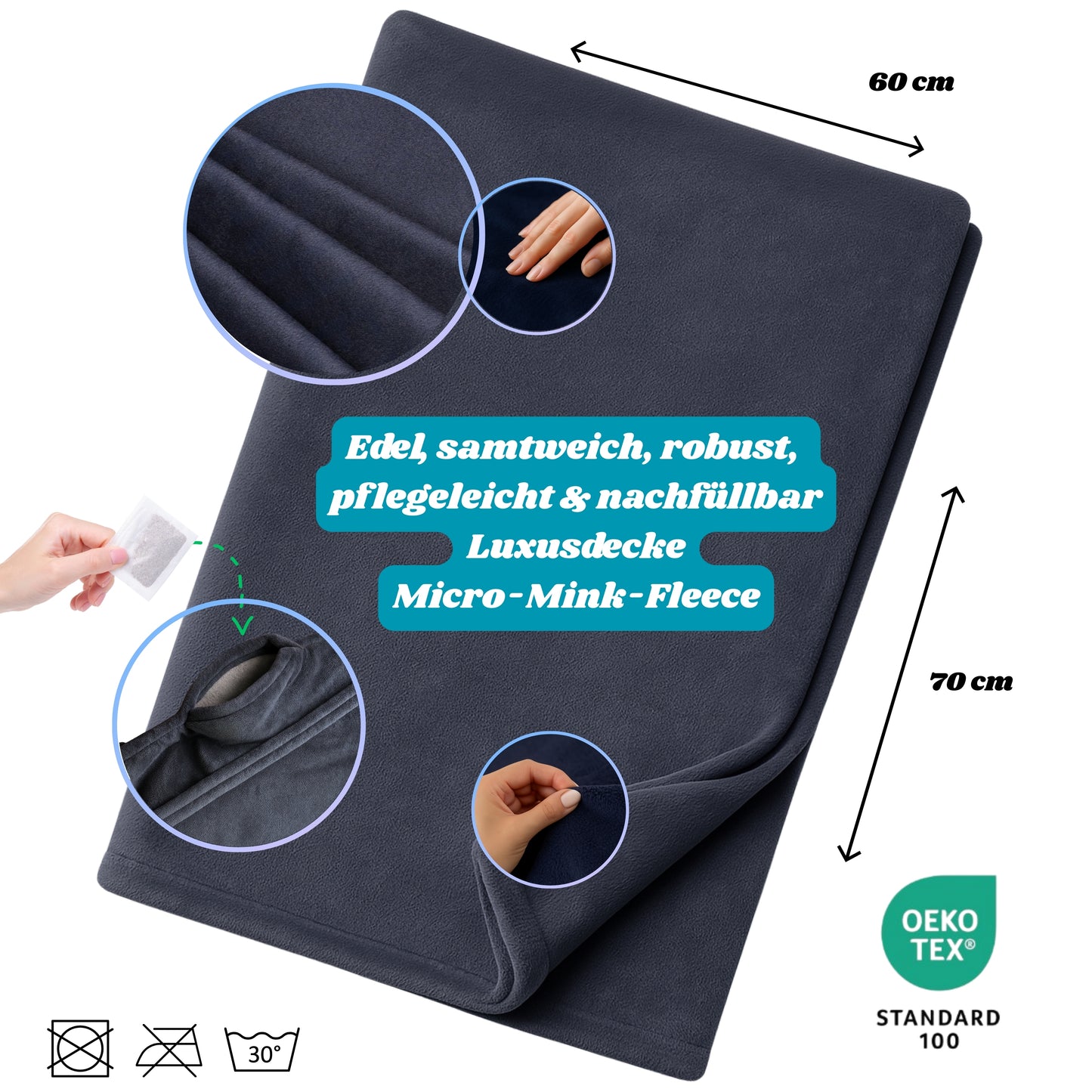 SNOOZYCAT® CozyRoyal Blue – Luxus trifft Spielspaß