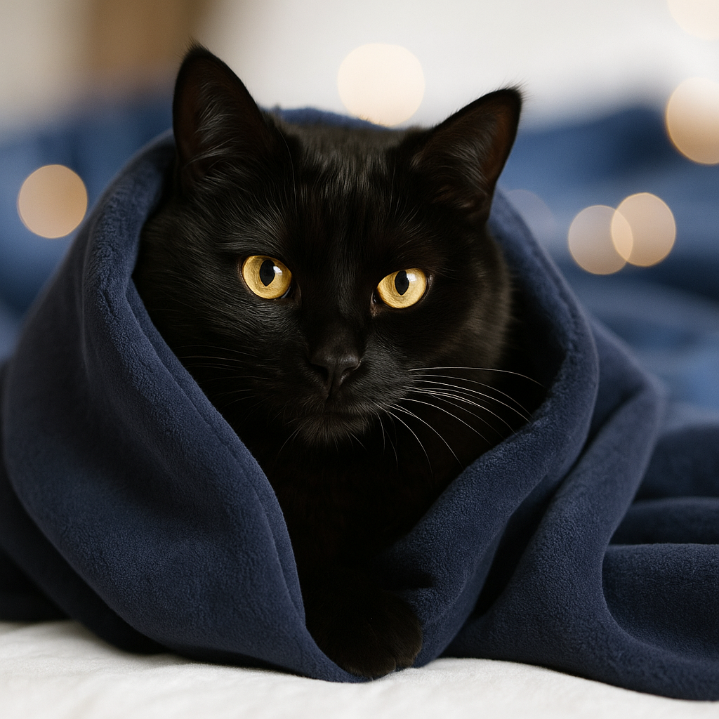 SNOOZYCAT® CozyRoyal Blue – Luxus trifft Spielspaß