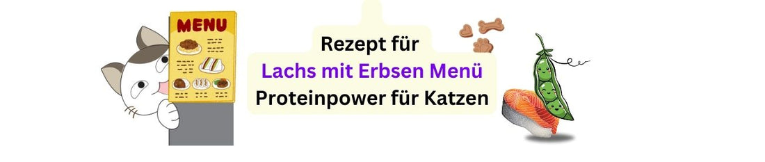 Lachs mit Erbsen Menü Proteinpower für Katzen