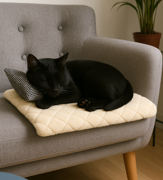 SNOOZYCAT® CozyLuxe Sofa-Decke - luxuriös, flauschig & kratzfest