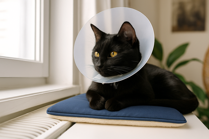 SNOOZYCAT® CozyDry Outdoor Smooth – wetterfeste Katzen Outdoor-Decke mit Kräutertasche, kuschelig weich, wasserdicht, handgefertigt in Deutschland, OEKO-TEX®, 50×50 cm