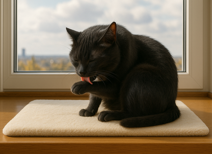 SNOOZYCAT® CozyDry Fensterliege Smooth – flauschig, waterproof  & nachfüllbar