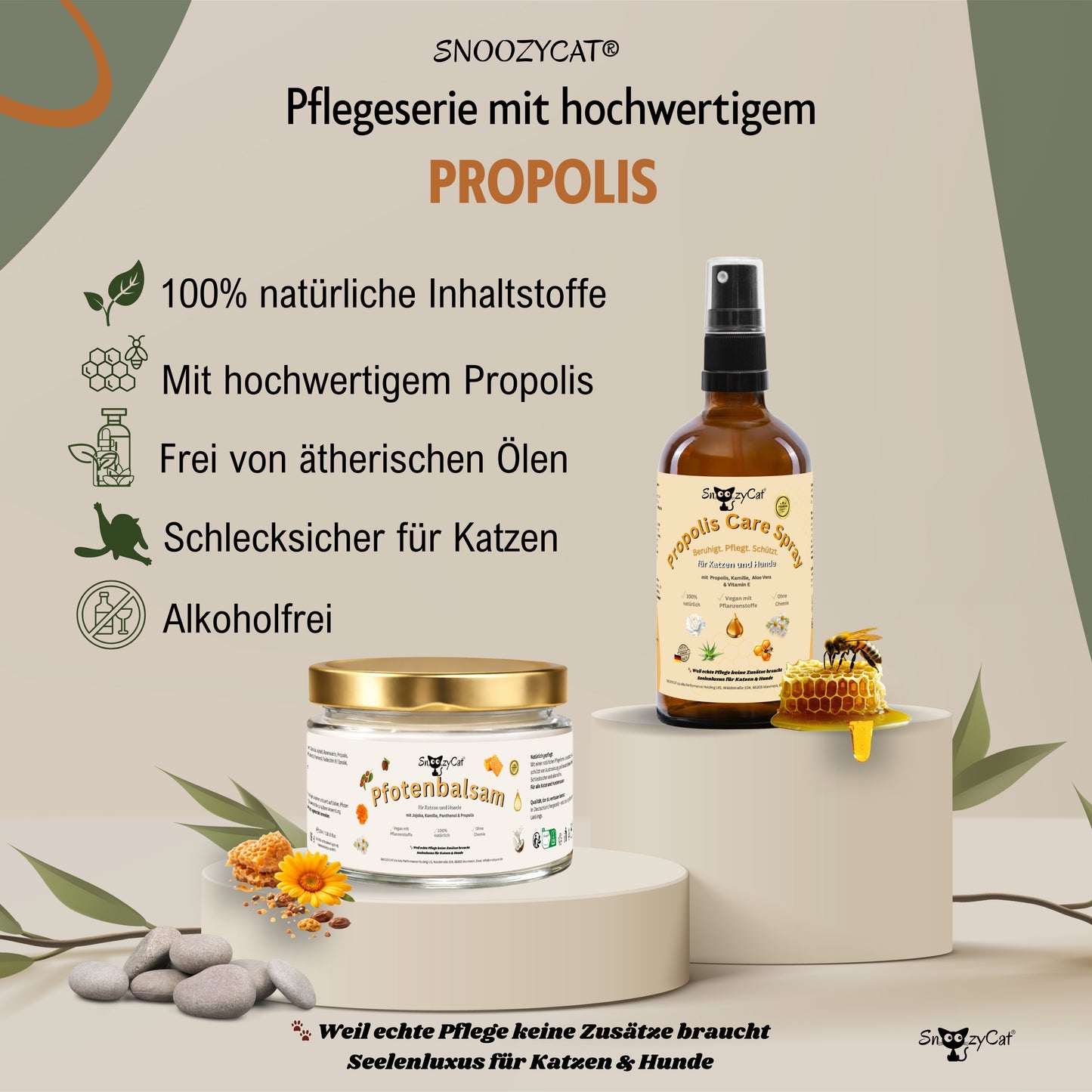 SNOOZYCAT® Premium Salmon Oil for Cats – 100 ml – High-quality food-grade Omega-3 &amp; Omega-6 oil – For skin, coat &amp; immune system – Fresh &amp; gently produced in Germany